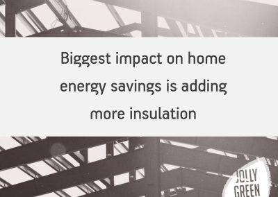 Biggest impact on home energy savings is adding insulation