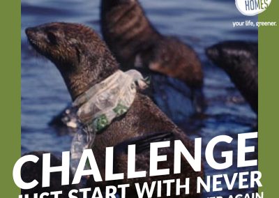 Challenge, just start by never