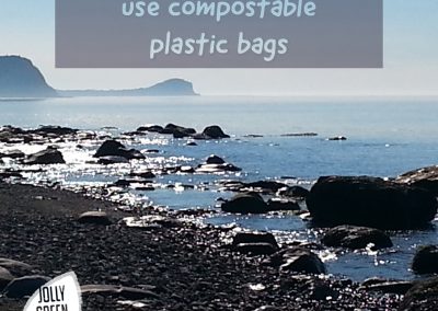 For the love of the planet use compostable plastic bags